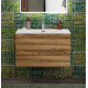 Тумба с раковиной подвесная BelBagno MARINO-CER-N-900-2C-SO-RR-P Rovere Rustico, раковина белая BB-8099-90 Тумба с раковиной подвесная BelBagno MARINO-CER-N-900-2C-SO-RR-P Rovere Rustico, раковина белая BB-8099-90