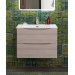 Тумба с раковиной подвесная BelBagno MARINO-CER-N-700-2C-SO-RG-P Rovere Grigio, раковина белая BB-8099-70