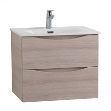 Тумба с раковиной подвесная BelBagno MARINO-CER-N-700-2C-SO-RG-P Rovere Grigio, раковина белая BB-8099-70