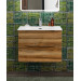 Тумба с раковиной подвесная BelBagno MARINO-CER-N-700-2C-SO-RR-P Rovere Rustico, раковина белая BB-8099-70