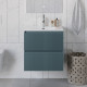 Тумба с раковиной подвесная BelBagno UNO-700-2C-SO-AO Голубой матовый, раковина белая BB-8099-70 Тумба с раковиной подвесная BelBagno UNO-700-2C-SO-AO Голубой матовый, раковина белая BB-8099-70