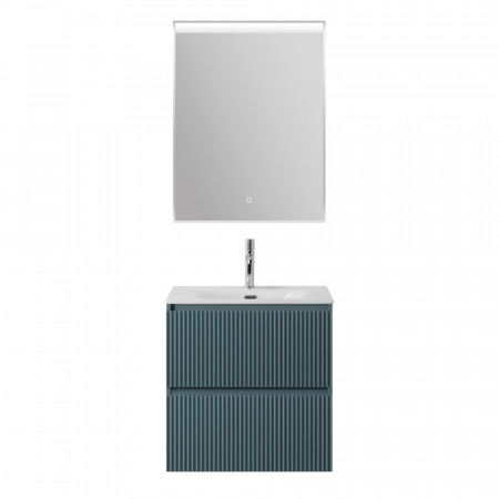 Тумба с раковиной подвесная BelBagno UNO-700-2C-SO-AO Голубой матовый, раковина белая BB-8099-70 Тумба с раковиной подвесная BelBagno UNO-700-2C-SO-AO Голубой матовый, раковина белая BB-8099-70