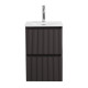 Тумба с раковиной подвесная BelBagno UNO-MINI-400-2C-SO-GSO Темно-Серый матовый, раковина белая BB-8099-3-40 Тумба с раковиной подвесная BelBagno UNO-MINI-400-2C-SO-GSO Темно-Серый матовый, раковина белая BB-8099-3-40