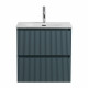 Тумба с раковиной подвесная BelBagno UNO-600-2C-SO-AO Голубой матовый, раковина белая BB-8099-60 Тумба с раковиной подвесная BelBagno UNO-600-2C-SO-AO Голубой матовый, раковина белая BB-8099-60