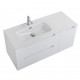 Подвесная тумба с раковиной BelBagno ETNA 120 Bianco Lucido левая, ETNA-1200-2C-1A-SO-BL-L + BB1200ETL-L Подвесная тумба с раковиной BelBagno ETNA 120 Bianco Lucido левая, ETNA-1200-2C-1A-SO-BL-L + BB1200ETL-L