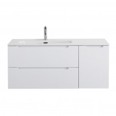 Подвесная тумба с раковиной BelBagno ETNA 120 Bianco Lucido левая, ETNA-1200-2C-1A-SO-BL-L + BB1200ETL-L