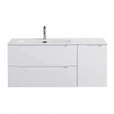 Подвесная тумба с раковиной BelBagno ETNA 120 Bianco Lucido левая, ETNA-1200-2C-1A-SO-BL-L + BB1200ETL-L