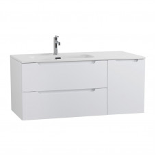Подвесная тумба с раковиной BelBagno ETNA 120 Bianco Lucido левая, ETNA-1200-2C-1A-SO-BL-L + BB1200ETL-L