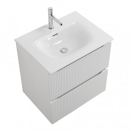 Тумба с раковиной подвесная BelBagno UNO-MINI-500-2C-SO-BO Bianco Opaco, раковина белая BB-8099-3-50 Тумба с раковиной подвесная BelBagno UNO-MINI-500-2C-SO-BO Bianco Opaco, раковина белая BB-8099-3-50