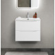 Тумба с раковиной подвесная BelBagno MARINO-CER-MINI-600-2C-SO-BO-P Bianco Opaco, раковина белая BB-8099-3-60 Тумба с раковиной подвесная BelBagno MARINO-CER-MINI-600-2C-SO-BO-P Bianco Opaco, раковина белая BB-8099-3-60