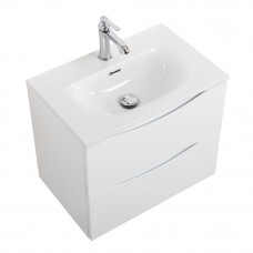 Тумба с раковиной подвесная BelBagno MARINO-CER-MINI-600-2C-SO-BO-P Bianco Opaco, раковина белая BB-8099-3-60