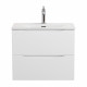 Тумба с раковиной подвесная BelBagno MARINO-CER-MINI-600-2C-SO-BO-P Bianco Opaco, раковина белая BB-8099-3-60 Тумба с раковиной подвесная BelBagno MARINO-CER-MINI-600-2C-SO-BO-P Bianco Opaco, раковина белая BB-8099-3-60