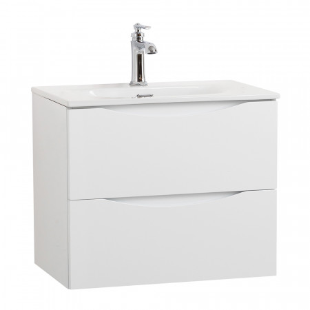 Тумба с раковиной подвесная BelBagno MARINO-CER-MINI-600-2C-SO-BO-P Bianco Opaco, раковина белая BB-8099-3-60 Тумба с раковиной подвесная BelBagno MARINO-CER-MINI-600-2C-SO-BO-P Bianco Opaco, раковина белая BB-8099-3-60