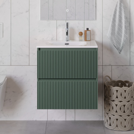 Тумба с раковиной подвесная BelBagno UNO-700-2C-SO-VO Еловый матовый, раковина белая BB-8099-70 Тумба с раковиной подвесная BelBagno UNO-700-2C-SO-VO Еловый матовый, раковина белая BB-8099-70