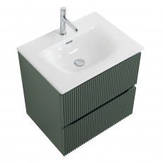 Тумба с раковиной подвесная BelBagno UNO-700-2C-SO-VO Еловый матовый, раковина белая BB-8099-70