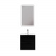 Тумба с раковиной подвесная BelBagno MARINO-CER-MINI-500-2C-SO-NL-P Nero Lucido, раковина белая BB-8099-3-50 Тумба с раковиной подвесная BelBagno MARINO-CER-MINI-500-2C-SO-NL-P Nero Lucido, раковина белая BB-8099-3-50