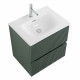 Тумба с раковиной подвесная BelBagno UNO-600-2C-SO-VO Еловый матовый, раковина белая BB-8099-60 Тумба с раковиной подвесная BelBagno UNO-600-2C-SO-VO Еловый матовый, раковина белая BB-8099-60