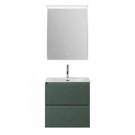 Тумба с раковиной подвесная BelBagno UNO-600-2C-SO-VO Еловый матовый, раковина белая BB-8099-60 Тумба с раковиной подвесная BelBagno UNO-600-2C-SO-VO Еловый матовый, раковина белая BB-8099-60