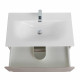 Тумба с раковиной подвесная BelBagno MARINO-CER-N-800-2C-SO-RG-P Rovere Grigio, раковина белая BB-8099-80 Тумба с раковиной подвесная BelBagno MARINO-CER-N-800-2C-SO-RG-P Rovere Grigio, раковина белая BB-8099-80