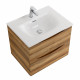 Тумба с раковиной подвесная BelBagno MARINO-CER-MINI-600-2C-SO-RR-P Rovere Rustico, раковина белая BB-8099-3-60 Тумба с раковиной подвесная BelBagno MARINO-CER-MINI-600-2C-SO-RR-P Rovere Rustico, раковина белая BB-8099-3-60