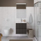 Тумба с раковиной подвесная BelBagno UNO-600-2C-SO-GSO Темно-Серый матовый, раковина белая BB-8099-60 Тумба с раковиной подвесная BelBagno UNO-600-2C-SO-GSO Темно-Серый матовый, раковина белая BB-8099-60