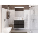 Тумба с раковиной подвесная BelBagno UNO-MINI-800-2C-SO-GSO Темно-Серый матовый, раковина белая BB-8099-3-80 Тумба с раковиной подвесная BelBagno UNO-MINI-800-2C-SO-GSO Темно-Серый матовый, раковина белая BB-8099-3-80