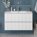 Тумба с раковиной подвесная BelBagno UNO-1200-2C-SO-BO Bianco Opaco, раковина белая BB-8099-120