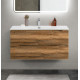 Тумба с раковиной подвесная BelBagno MARINO-CER-MINI-1000-2C-SO-RR-P Rovere Rustico, раковина белая BB-8099-3-100 Тумба с раковиной подвесная BelBagno MARINO-CER-MINI-1000-2C-SO-RR-P Rovere Rustico, раковина белая BB-8099-3-100