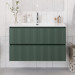 Тумба с раковиной подвесная BelBagno UNO-1000-2C-SO-VO Еловый матовый, раковина белая BB-8099-100