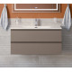 Тумба с раковиной подвесная BelBagno KRAFT-1000-2C-SO-CO Бежевый матовый, раковина белая BB-8099-100 Тумба с раковиной подвесная BelBagno KRAFT-1000-2C-SO-CO Бежевый матовый, раковина белая BB-8099-100