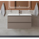 Тумба с раковиной подвесная BelBagno KRAFT-900-2C-SO-CO Бежевый матовый, раковина белая BB-8099-90 Тумба с раковиной подвесная BelBagno KRAFT-900-2C-SO-CO Бежевый матовый, раковина белая BB-8099-90