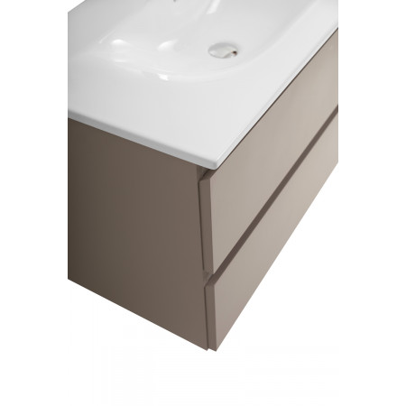 Тумба с раковиной подвесная BelBagno KRAFT-900-2C-SO-CO Бежевый матовый, раковина белая BB-8099-90 Тумба с раковиной подвесная BelBagno KRAFT-900-2C-SO-CO Бежевый матовый, раковина белая BB-8099-90
