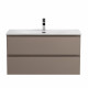 Тумба с раковиной подвесная BelBagno KRAFT-900-2C-SO-CO Бежевый матовый, раковина белая BB-8099-90 Тумба с раковиной подвесная BelBagno KRAFT-900-2C-SO-CO Бежевый матовый, раковина белая BB-8099-90