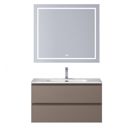 Тумба с раковиной подвесная BelBagno KRAFT-900-2C-SO-CO Бежевый матовый, раковина белая BB900ETL Тумба с раковиной подвесная BelBagno KRAFT-900-2C-SO-CO Бежевый матовый, раковина белая BB900ETL