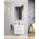 Подвесная тумба с раковиной Belbagno DUE 50 см Белый металлик DUE-500-2C-SO-BM-P + BB-8076-3-50 Подвесная тумба с раковиной Belbagno DUE 50 см Белый металлик DUE-500-2C-SO-BM-P + BB-8076-3-50