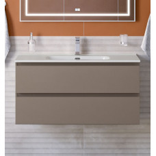 Тумба с раковиной подвесная BelBagno KRAFT-1000-2C-SO-CO Бежевый матовый, раковина белая BB1000ETL