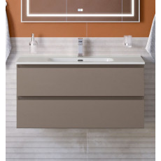 Тумба с раковиной подвесная BelBagno KRAFT-1000-2C-SO-CO Бежевый матовый, раковина белая BB1000ETL