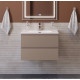 Тумба с раковиной подвесная BelBagno KRAFT-600-2C-SO-CO Бежевый матовый, раковина белая BB-8099-60 Тумба с раковиной подвесная BelBagno KRAFT-600-2C-SO-CO Бежевый матовый, раковина белая BB-8099-60