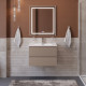 Тумба с раковиной подвесная BelBagno KRAFT-600-2C-SO-CO Бежевый матовый, раковина белая BB-8099-60 Тумба с раковиной подвесная BelBagno KRAFT-600-2C-SO-CO Бежевый матовый, раковина белая BB-8099-60
