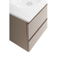 Тумба с раковиной подвесная BelBagno KRAFT-600-2C-SO-CO Бежевый матовый, раковина белая BB-8099-60