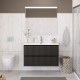 Тумба с раковиной подвесная BelBagno UNO-1000-2C-SO-GSO Темно-Серый матовый, раковина белая BB-8099-100 Тумба с раковиной подвесная BelBagno UNO-1000-2C-SO-GSO Темно-Серый матовый, раковина белая BB-8099-100