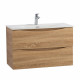 Тумба с раковиной подвесная BelBagno MARINO-CER-MINI-900-2C-SO-WO-P Rovere Bianco, раковина белая BB-8099-3-90 Тумба с раковиной подвесная BelBagno MARINO-CER-MINI-900-2C-SO-WO-P Rovere Bianco, раковина белая BB-8099-3-90