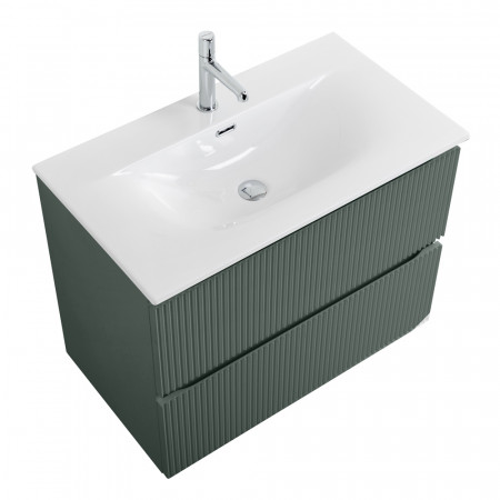 Тумба с раковиной подвесная BelBagno UNO-800-2C-SO-VO Еловый матовый, раковина белая BB-8099-80 Тумба с раковиной подвесная BelBagno UNO-800-2C-SO-VO Еловый матовый, раковина белая BB-8099-80