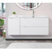 Подвесная тумба с раковиной BelBagno ETNA 120 Bianco Lucido правая, ETNA-1200-2C-1A-SO-BL-R + BB1200ETL-R