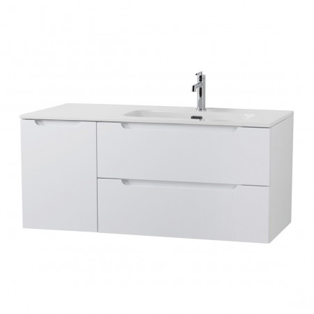 Подвесная тумба с раковиной BelBagno ETNA 120 Bianco Lucido правая, ETNA-1200-2C-1A-SO-BL-R + BB1200ETL-R Подвесная тумба с раковиной BelBagno ETNA 120 Bianco Lucido правая, ETNA-1200-2C-1A-SO-BL-R + BB1200ETL-R