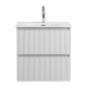 Тумба с раковиной подвесная BelBagno UNO-600-2C-SO-BO Bianco Opaco, раковина белая BB-8099-60 Тумба с раковиной подвесная BelBagno UNO-600-2C-SO-BO Bianco Opaco, раковина белая BB-8099-60