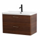 Подвесная тумба с раковиной Belbagno DUE, 80 см Noce DUE-800-2C-SO-NOCE-P + BB-8076-3-80 Подвесная тумба с раковиной Belbagno DUE, 80 см Noce DUE-800-2C-SO-NOCE-P + BB-8076-3-80