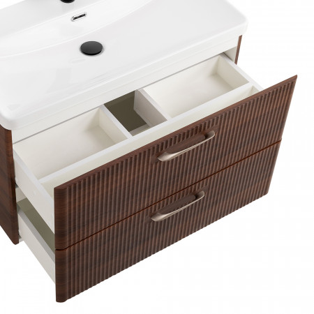 Подвесная тумба с раковиной Belbagno DUE, 80 см Noce DUE-800-2C-SO-NOCE-P + BB-8076-3-80 Подвесная тумба с раковиной Belbagno DUE, 80 см Noce DUE-800-2C-SO-NOCE-P + BB-8076-3-80