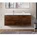 Подвесная тумба с раковиной BelBagno ETNA 120 Rovere Moro левая, ETNA-1200-2C-1A-SO-RW-L + BB1200ETL-L