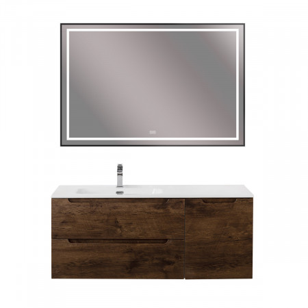 Подвесная тумба с раковиной BelBagno ETNA 120 Rovere Moro левая, ETNA-1200-2C-1A-SO-RW-L + BB1200ETL-L Подвесная тумба с раковиной BelBagno ETNA 120 Rovere Moro левая, ETNA-1200-2C-1A-SO-RW-L + BB1200ETL-L